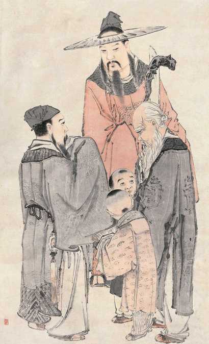 佚名 三星图 立轴